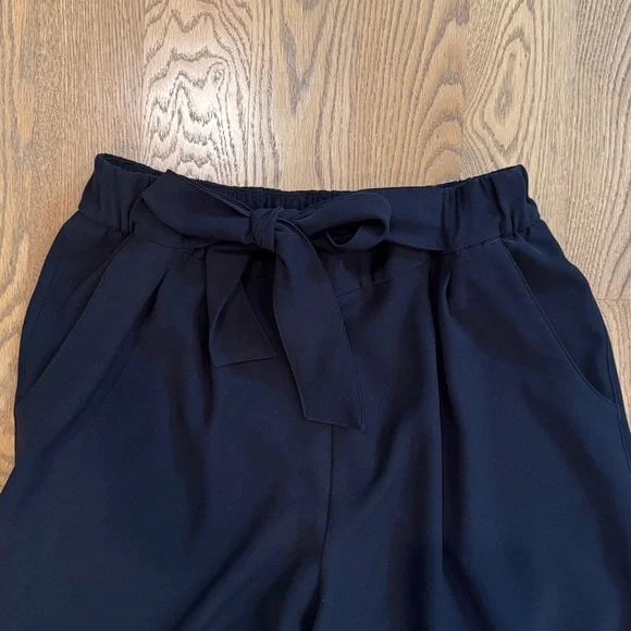 Lululemon noir wide-leg tie waist pants - size 10 - Picture 2 of 5